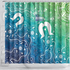 Australia Aboriginal Style Shower Curtain World Ocean Day