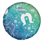 Australia Aboriginal Style Spare Tire Cover World Ocean Day