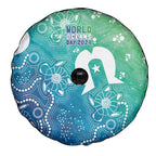 Australia Aboriginal Style Spare Tire Cover World Ocean Day