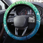 Australia Aboriginal Style Steering Wheel Cover World Ocean Day