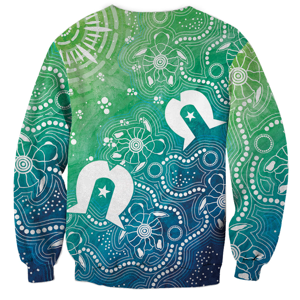 Australia Aboriginal Style Sweatshirt World Ocean Day