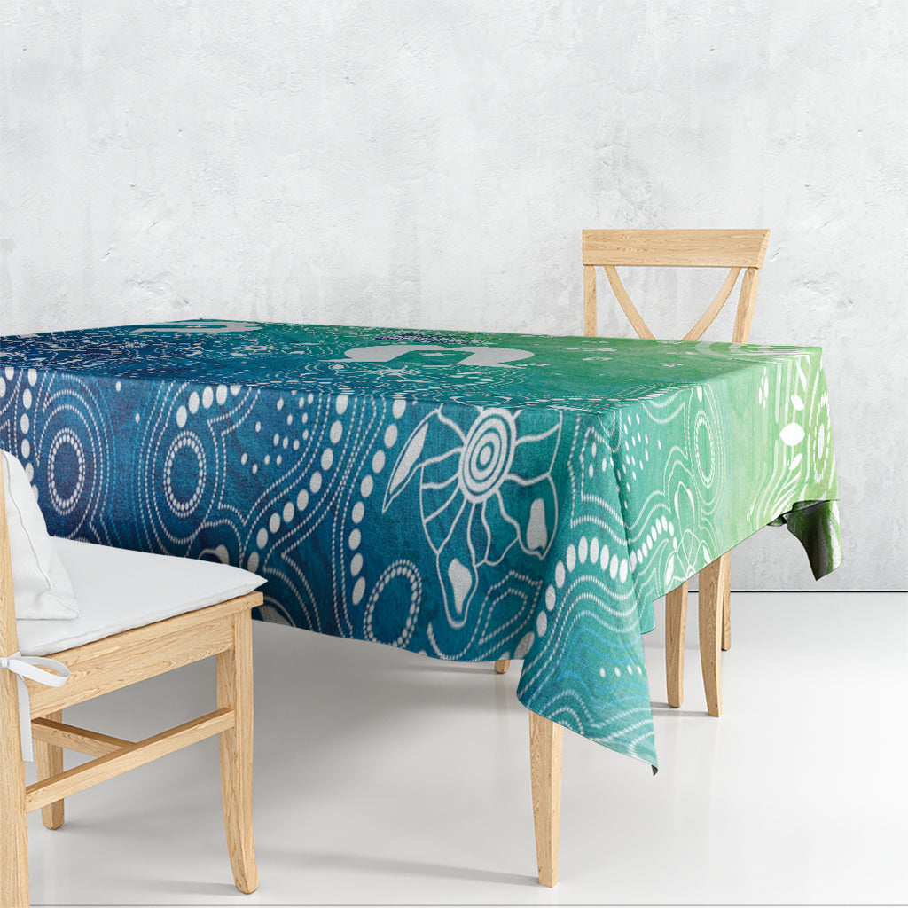 Australia Aboriginal Style Tablecloth World Ocean Day