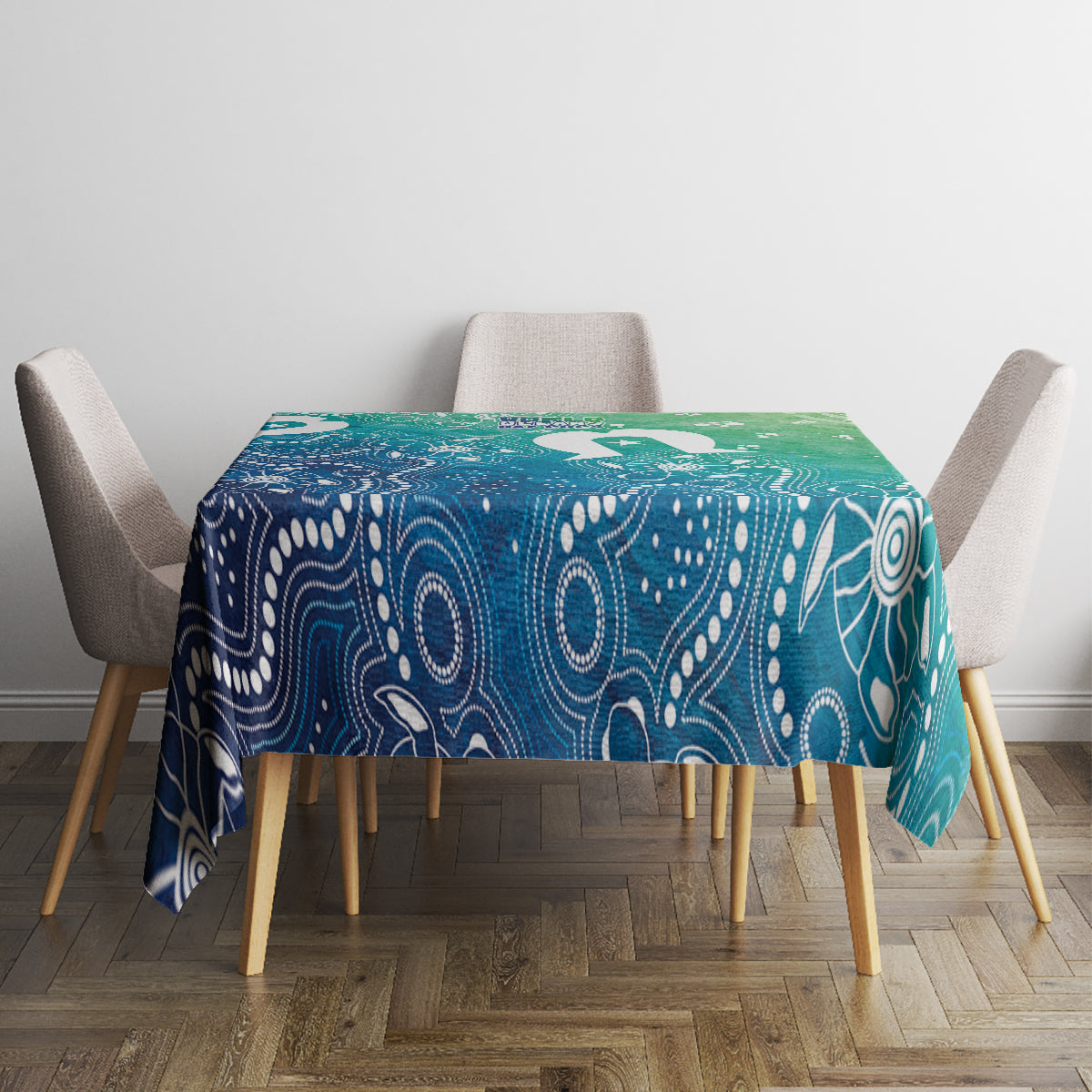 Australia Aboriginal Style Tablecloth World Ocean Day