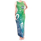 Australia Aboriginal Style Tank Maxi Dress World Ocean Day