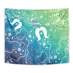 Australia Aboriginal Style Tapestry World Ocean Day