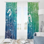 Australia Aboriginal Style Window Curtain World Ocean Day