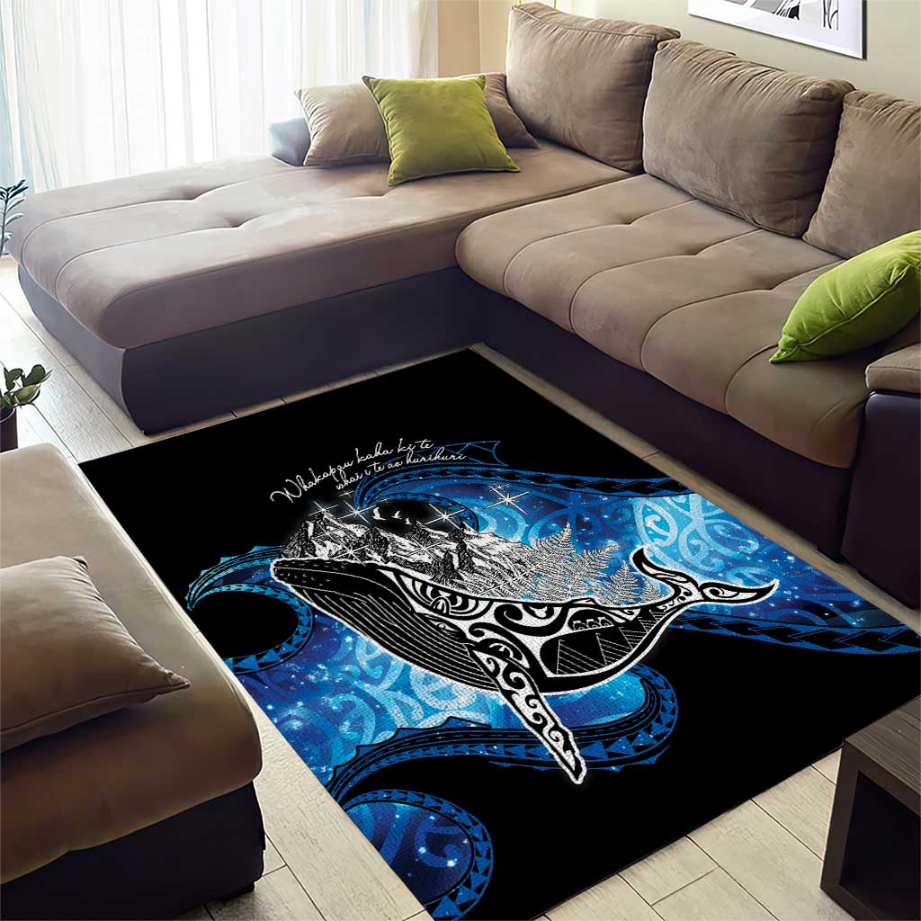 Maori Matariki Te Araroa Paikea Starry Area Rug Tangaroa Whakatauki