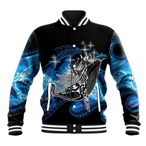 Maori Matariki Te Araroa Paikea Starry Baseball Jacket Tangaroa Whakatauki