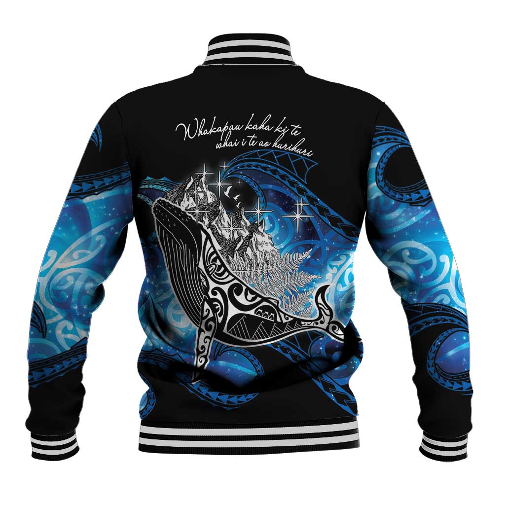 Maori Matariki Te Araroa Paikea Starry Baseball Jacket Tangaroa Whakatauki