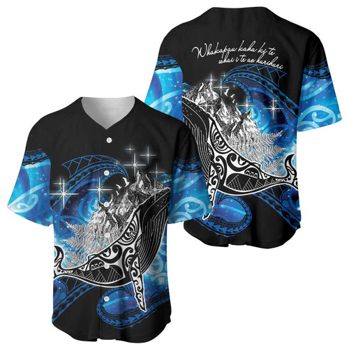 Maori Matariki Te Araroa Paikea Starry Baseball Jersey Tangaroa Whakatauki
