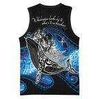 Maori Matariki Te Araroa Paikea Starry Basketball Jersey Tangaroa Whakatauki