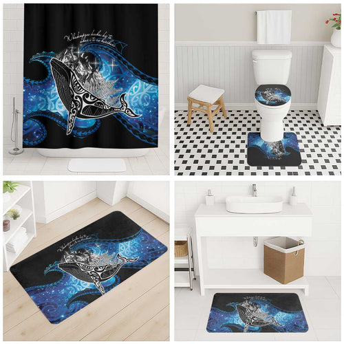 Maori Matariki Te Araroa Paikea Starry Bathroom Set Tangaroa Whakatauki
