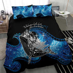Maori Matariki Te Araroa Paikea Starry Bedding Set Tangaroa Whakatauki
