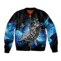 Maori Matariki Te Araroa Paikea Starry Bomber Jacket Tangaroa Whakatauki