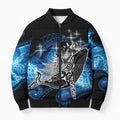 Maori Matariki Te Araroa Paikea Starry Bomber Puffer Jacket Tangaroa Whakatauki