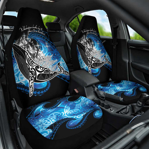 Maori Matariki Te Araroa Paikea Starry Car Seat Cover Tangaroa Whakatauki