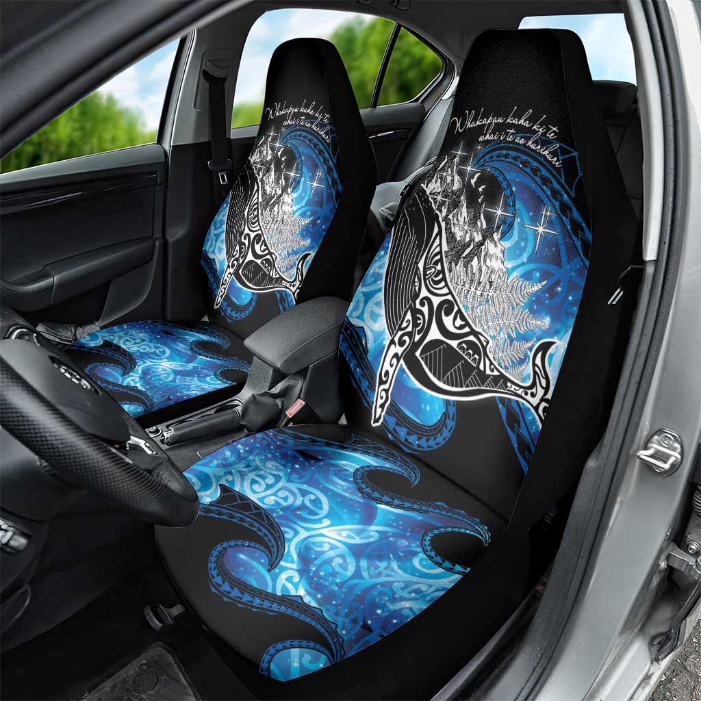 Maori Matariki Te Araroa Paikea Starry Car Seat Cover Tangaroa Whakatauki