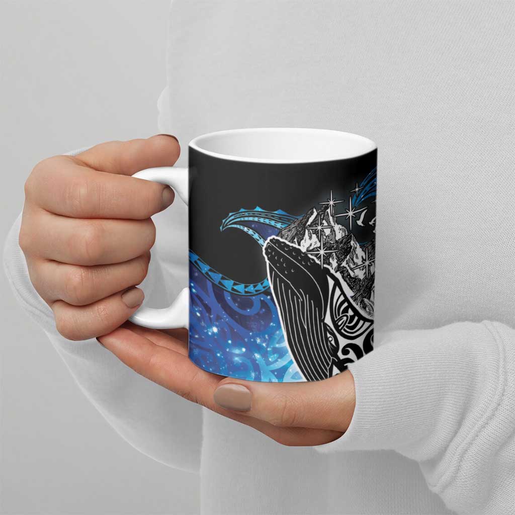 Maori Matariki Te Araroa Paikea Starry Ceramic Mug Tangaroa Whakatauki