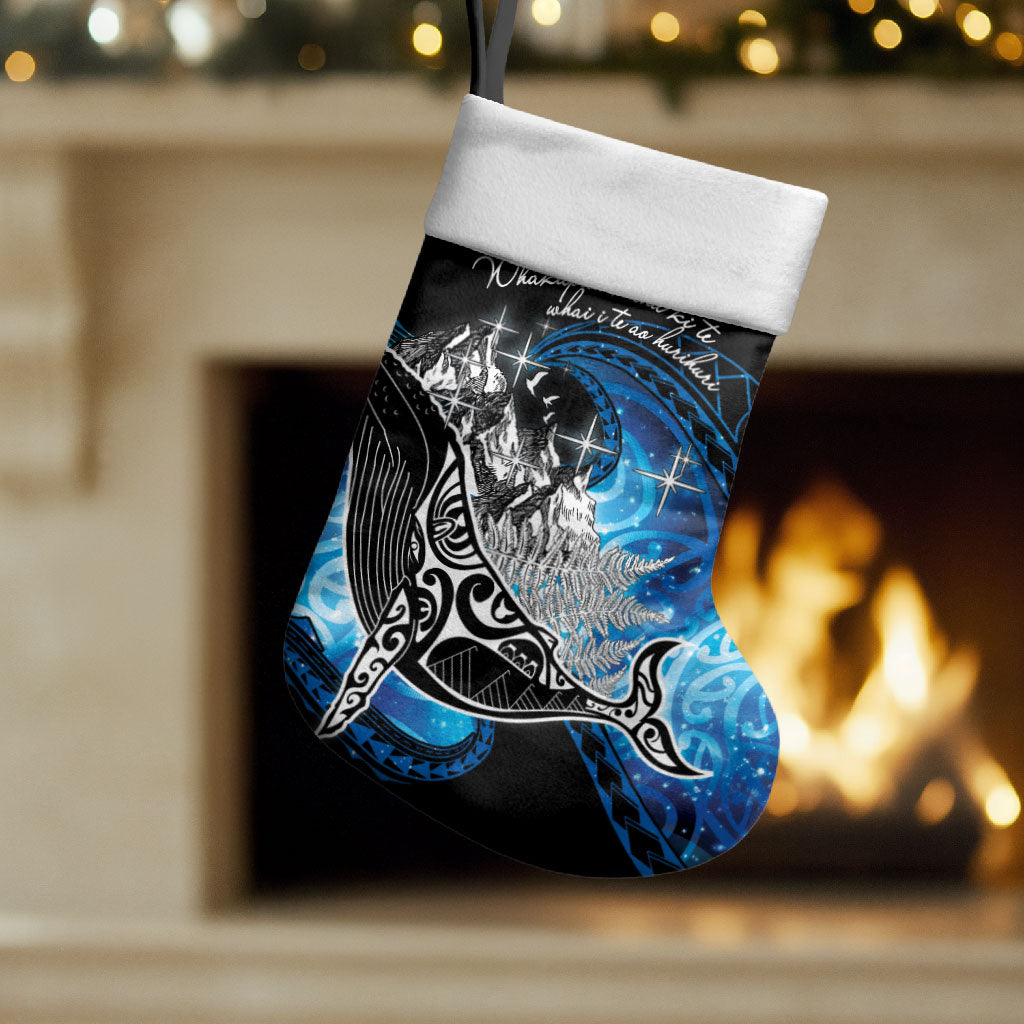 Maori Matariki Te Araroa Paikea Starry Christmas Stocking Tangaroa Whakatauki