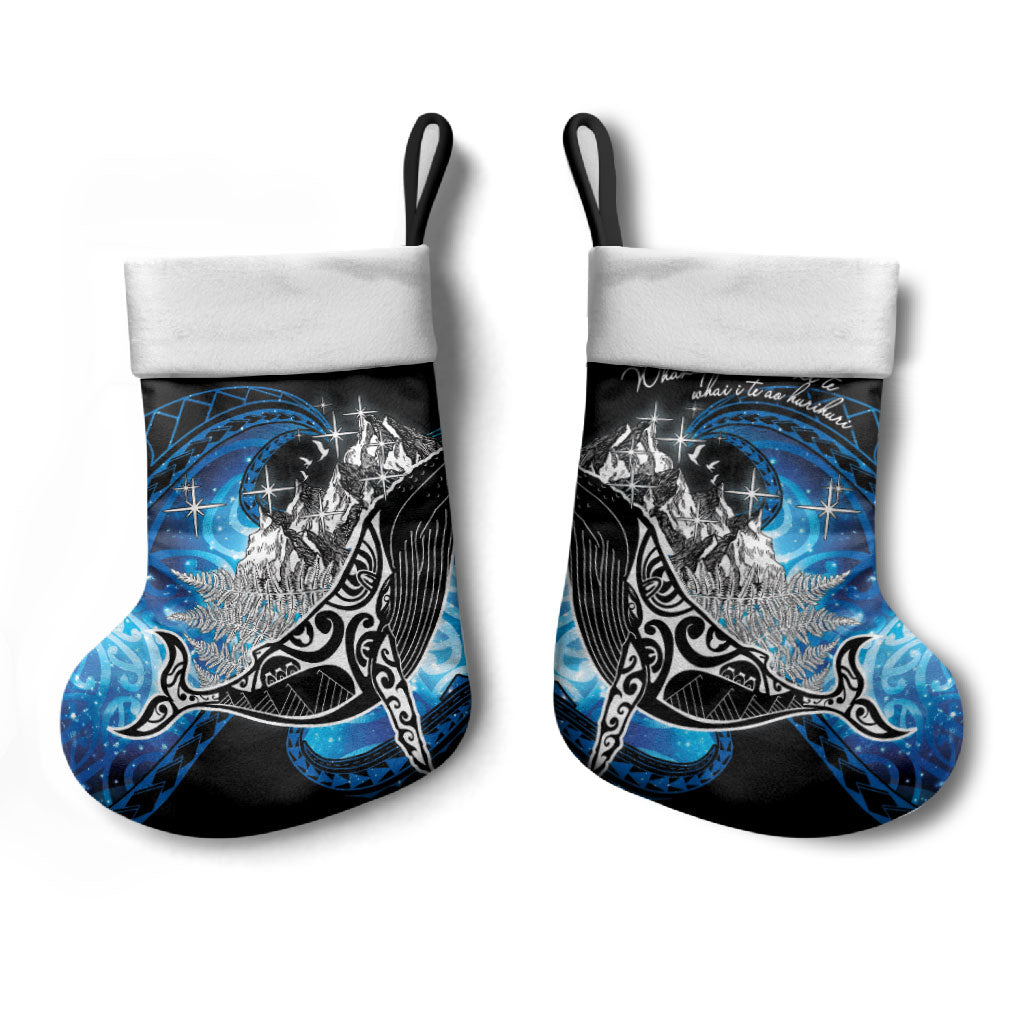 Maori Matariki Te Araroa Paikea Starry Christmas Stocking Tangaroa Whakatauki
