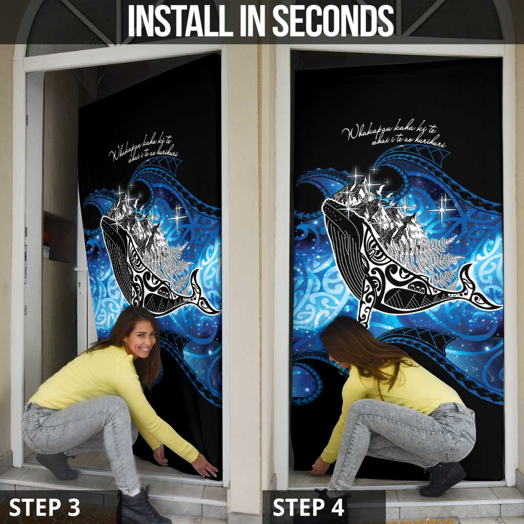 Maori Matariki Te Araroa Paikea Starry Door Cover Tangaroa Whakatauki