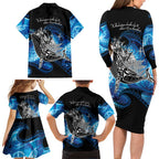 Maori Matariki Te Araroa Paikea Starry Family Matching Long Sleeve Bodycon Dress and Hawaiian Shirt Tangaroa Whakatauki