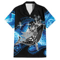 Maori Matariki Te Araroa Paikea Starry Family Matching Off The Shoulder Long Sleeve Dress and Hawaiian Shirt Tangaroa Whakatauki