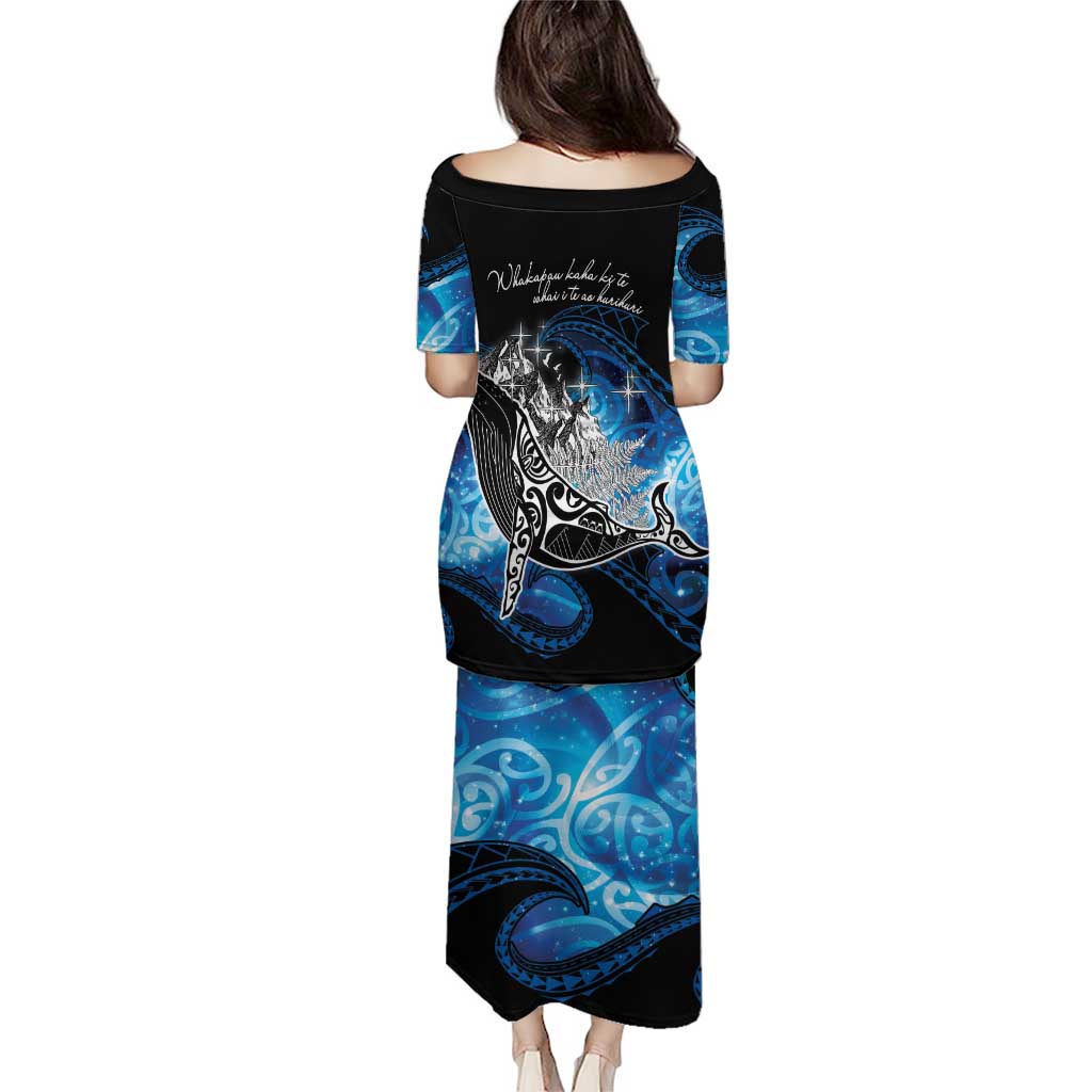 Maori Matariki Te Araroa Paikea Starry Family Matching Puletasi and Hawaiian Shirt Tangaroa Whakatauki