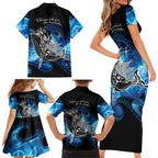 Maori Matariki Te Araroa Paikea Starry Family Matching Short Sleeve Bodycon Dress and Hawaiian Shirt Tangaroa Whakatauki