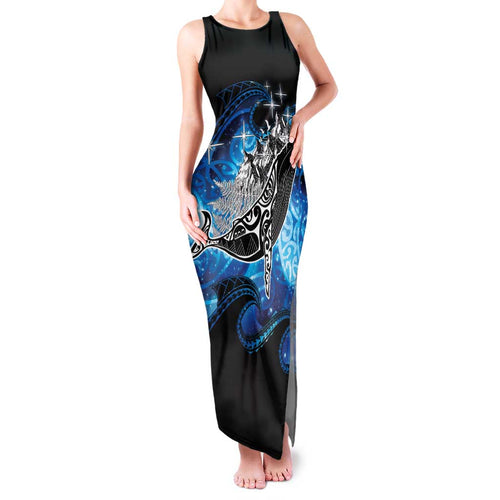 Maori Matariki Te Araroa Paikea Starry Family Matching Tank Maxi Dress and Hawaiian Shirt Tangaroa Whakatauki