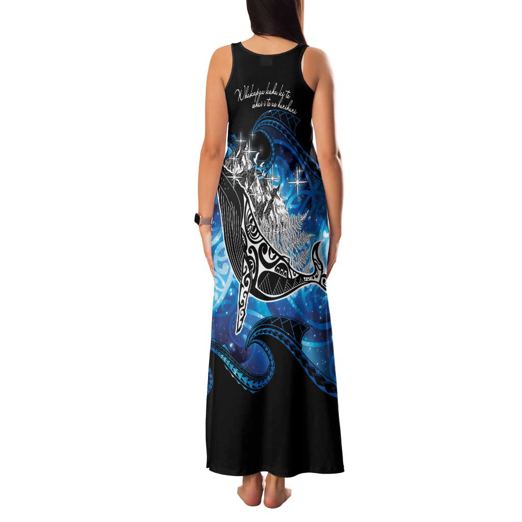 Maori Matariki Te Araroa Paikea Starry Family Matching Tank Maxi Dress and Hawaiian Shirt Tangaroa Whakatauki
