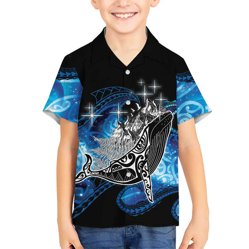 Maori Matariki Te Araroa Paikea Starry Family Matching Tank Maxi Dress and Hawaiian Shirt Tangaroa Whakatauki
