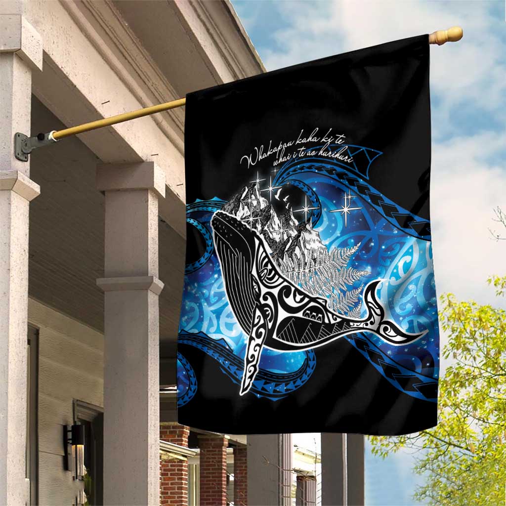 Maori Matariki Te Araroa Paikea Starry Garden Flag Tangaroa Whakatauki