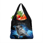 Maori Matariki Te Araroa Paikea Starry Grocery Bag Tangaroa Whakatauki