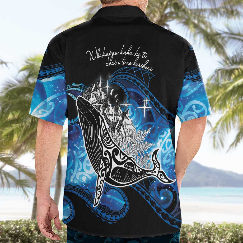 Maori Matariki Te Araroa Paikea Starry Hawaiian Shirt Tangaroa Whakatauki
