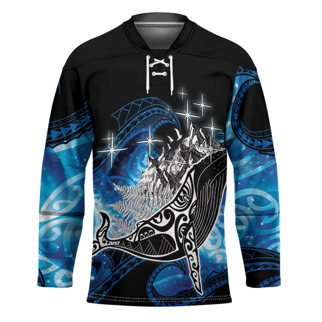 Maori Matariki Te Araroa Paikea Starry Hockey Jersey Tangaroa Whakatauki