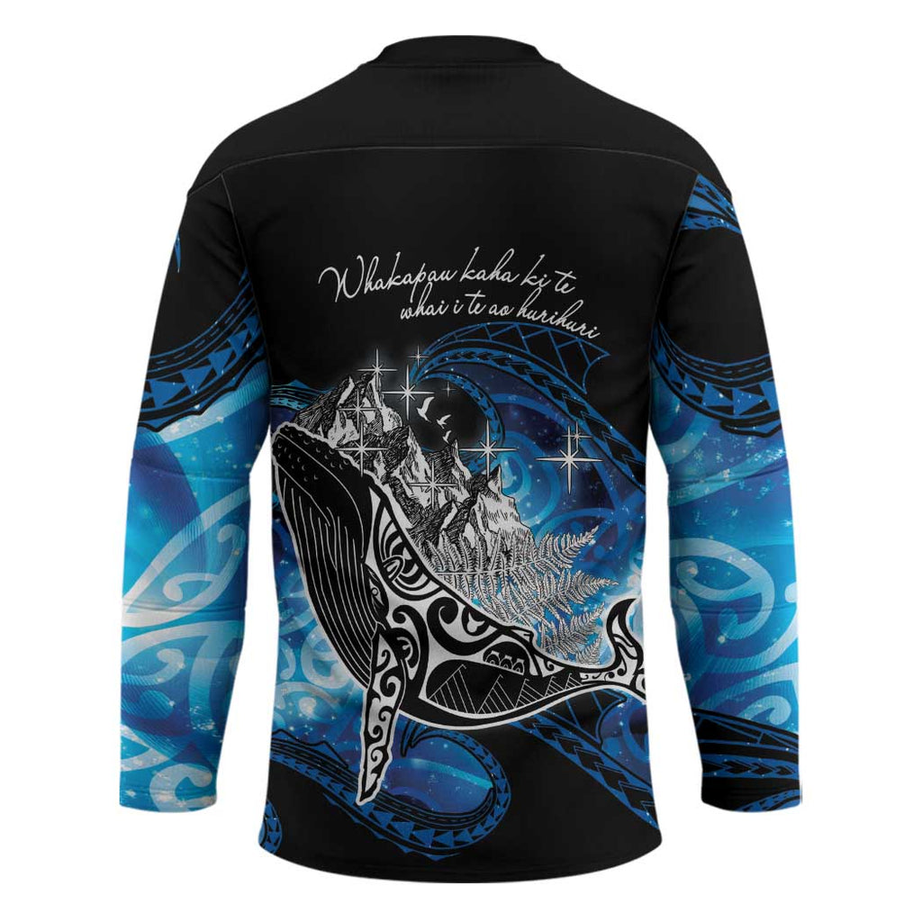 Maori Matariki Te Araroa Paikea Starry Hockey Jersey Tangaroa Whakatauki