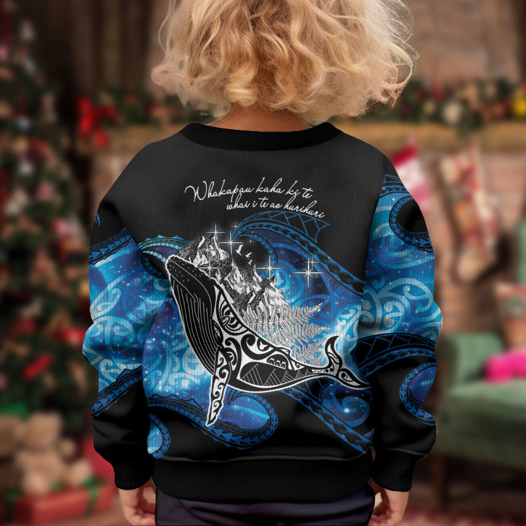 Maori Matariki Te Araroa Paikea Starry Kid Ugly Christmas Sweater Tangaroa Whakatauki