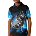 Maori Matariki Te Araroa Paikea Starry Kid Polo Shirt Tangaroa Whakatauki