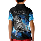 Maori Matariki Te Araroa Paikea Starry Kid Polo Shirt Tangaroa Whakatauki