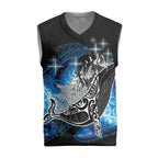 Maori Matariki Te Araroa Paikea Starry Christmas Knitted V-Neck Vest Tangaroa Whakatauki