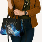 Maori Matariki Te Araroa Paikea Starry Leather Bag Tangaroa Whakatauki