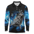 Maori Matariki Te Araroa Paikea Starry Long Sleeve Polo Shirt Tangaroa Whakatauki