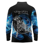 Maori Matariki Te Araroa Paikea Starry Long Sleeve Polo Shirt Tangaroa Whakatauki