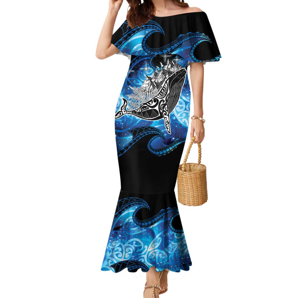 Maori Matariki Te Araroa Paikea Starry Mermaid Dress Tangaroa Whakatauki
