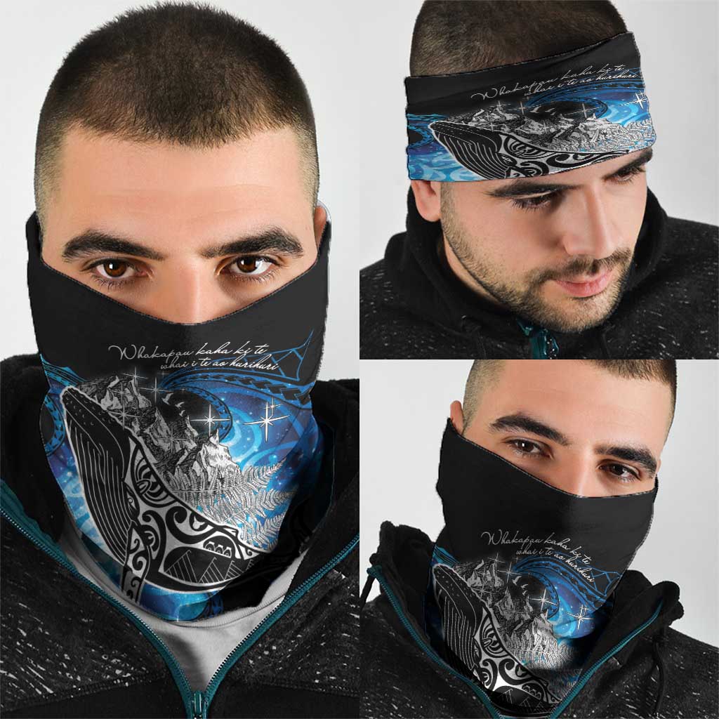 Maori Matariki Te Araroa Paikea Starry Neck Gaiter Tangaroa Whakatauki