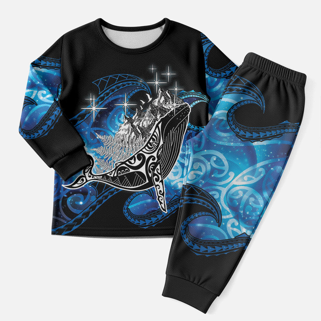 Maori Matariki Te Araroa Paikea Starry Christmas Pajama Set Tangaroa Whakatauki