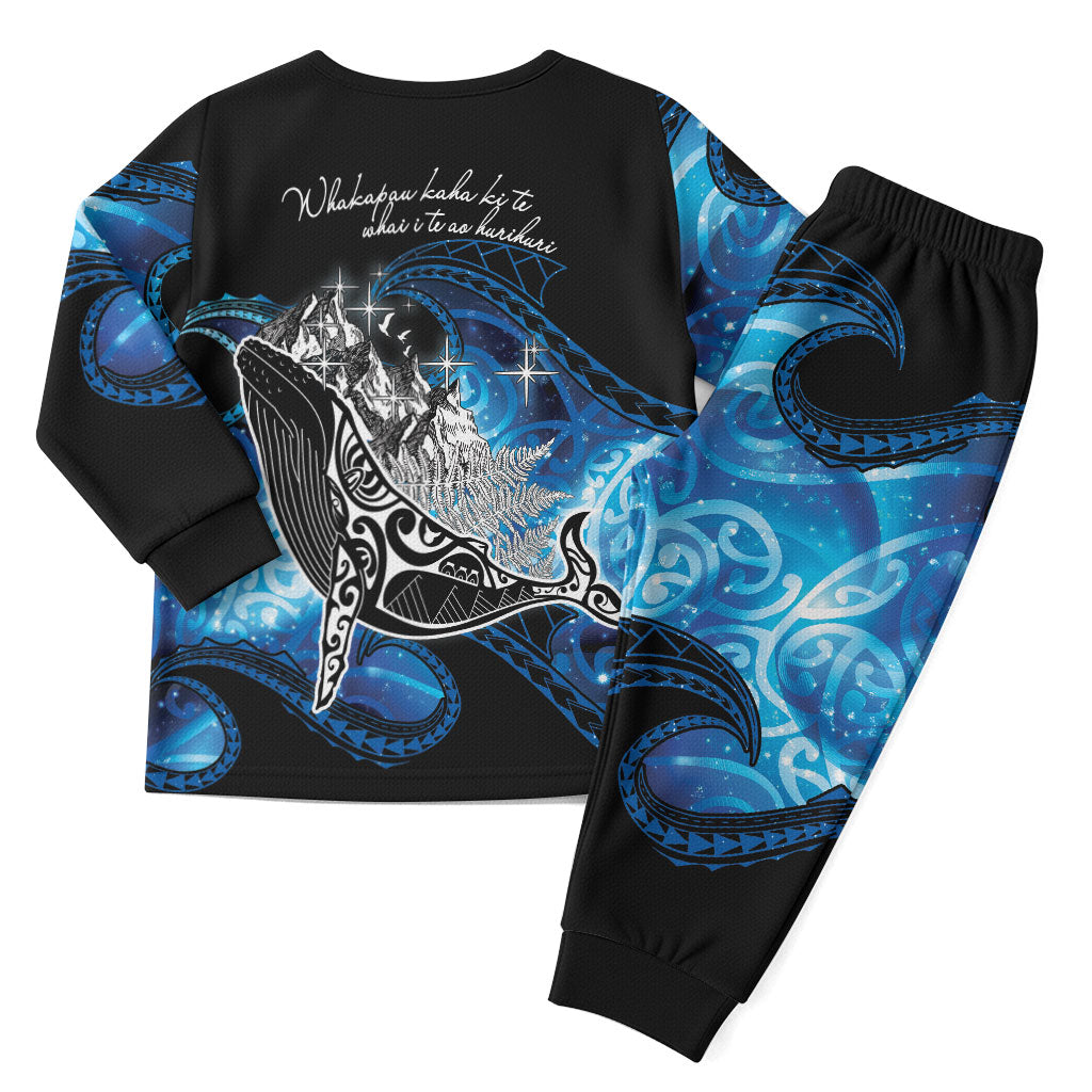 Maori Matariki Te Araroa Paikea Starry Christmas Pajama Set Tangaroa Whakatauki