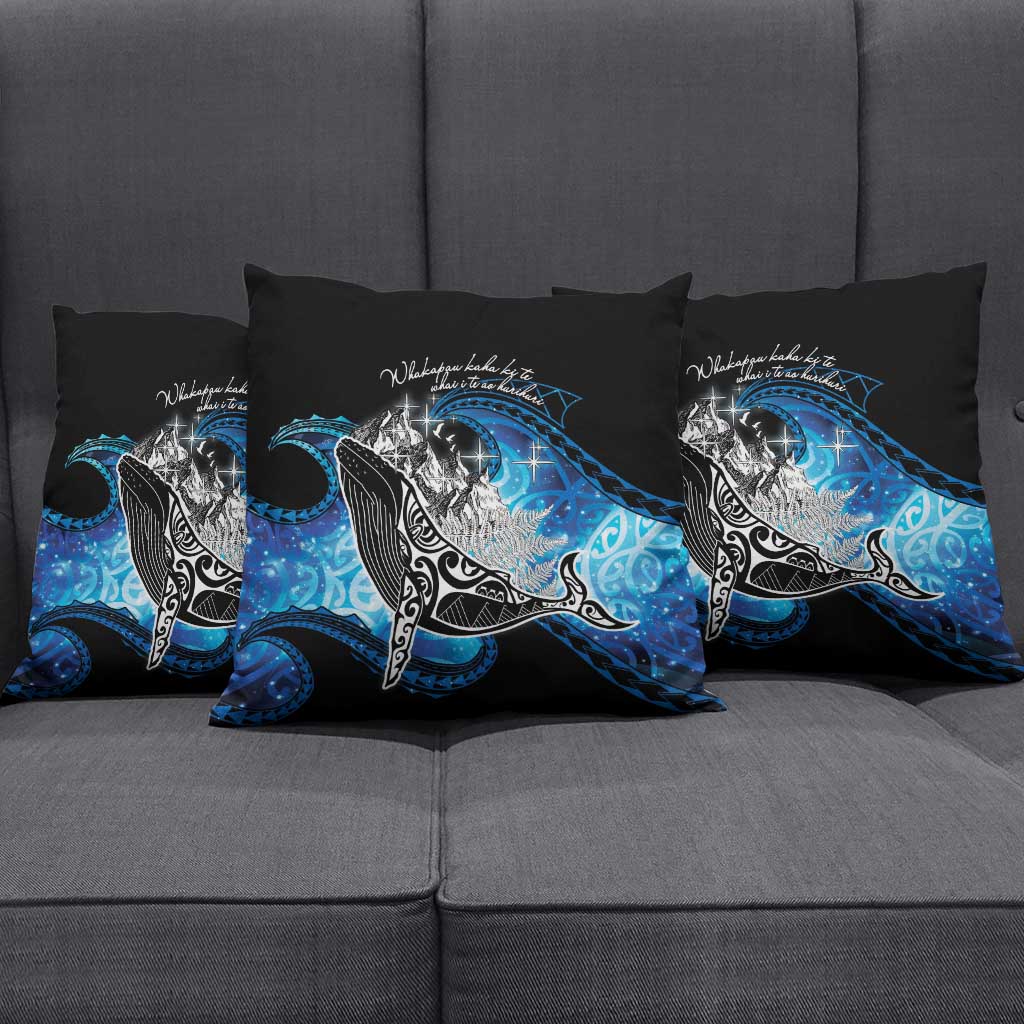 Maori Matariki Te Araroa Paikea Starry Pillow Cover Tangaroa Whakatauki