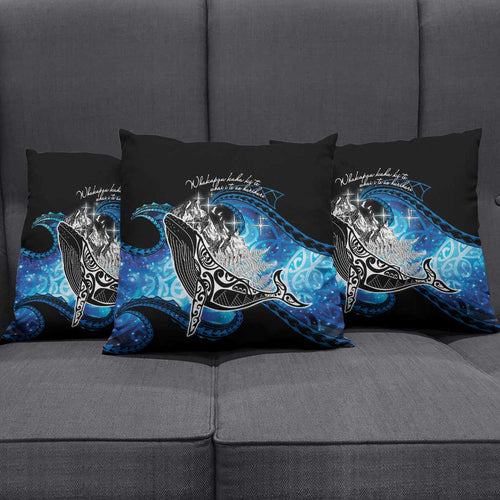 Maori Matariki Te Araroa Paikea Starry Pillow Cover Tangaroa Whakatauki